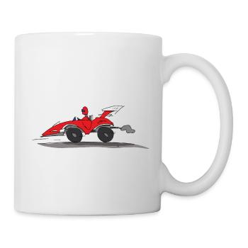 Red race car - Mug - white - Right