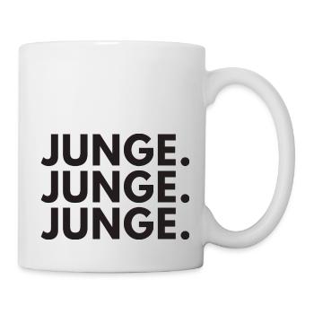 Junge Junge Junge lustiges Statement Kranplätze - Tasse - Weiß - Rechts