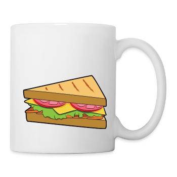 Sandwich - Tasse - Weiß - Rechts