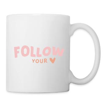 follow heart - Mug - white - Right