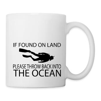 Diving Dive tauchen - Tasse - Weiß - Rechts