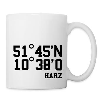 Harz Wandern Walpurgisnacht Gebirge Hexe Geschenk - Tasse - Weiß - Rechts