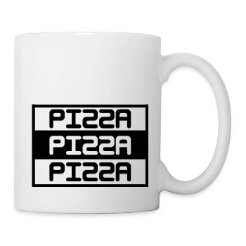 pizza - Tasse - Weiß - Rechts