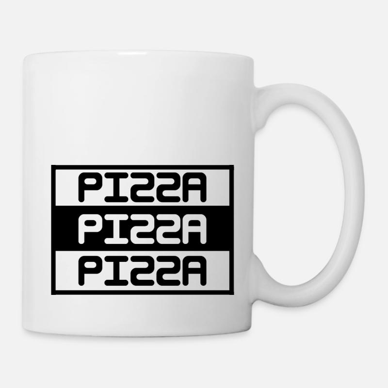 pizza - Tasse - Weiß