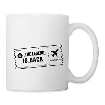 Football La légende est de retour à Manchester - Mug blanc - blanc - Droite