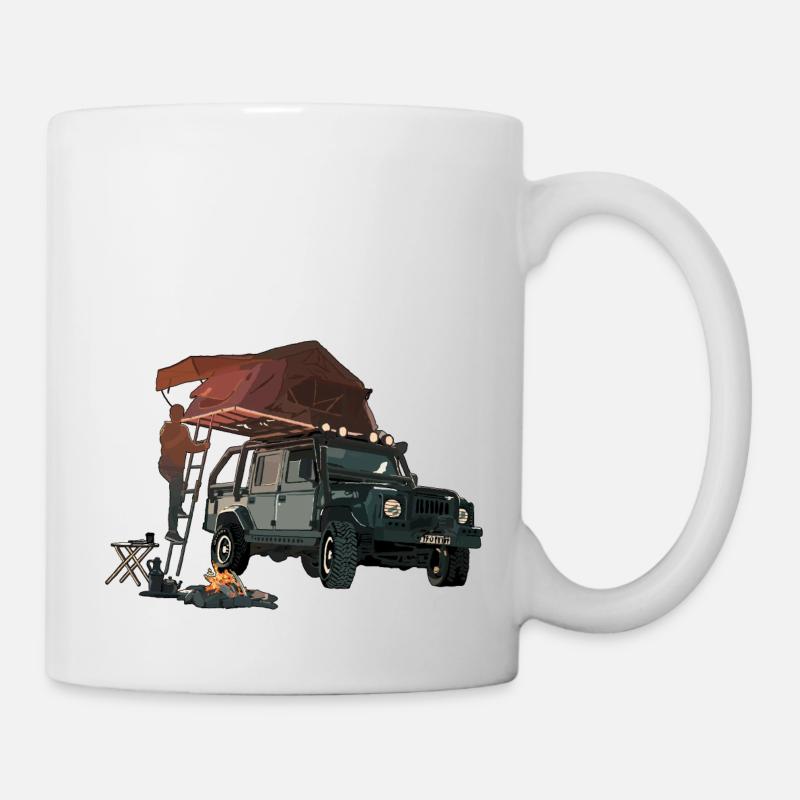 Dachzelt - Tasse - Weiß