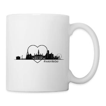 I love Vienna! Ich liebe die Stadt Wien! - Tasse - Weiß - Rechts