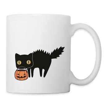 Chat Halloween - Mug blanc - blanc - Droite