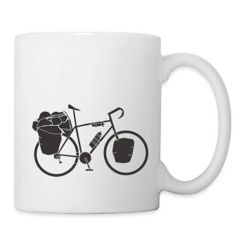 Fahrrad - Tasse - Weiß - Rechts