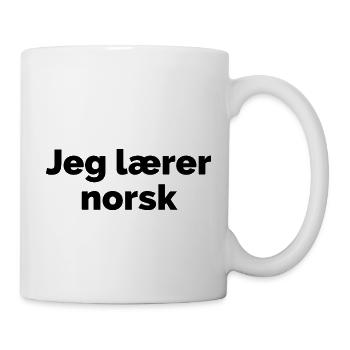 I am learning Norwegian - Norway language - Mug - white - Right