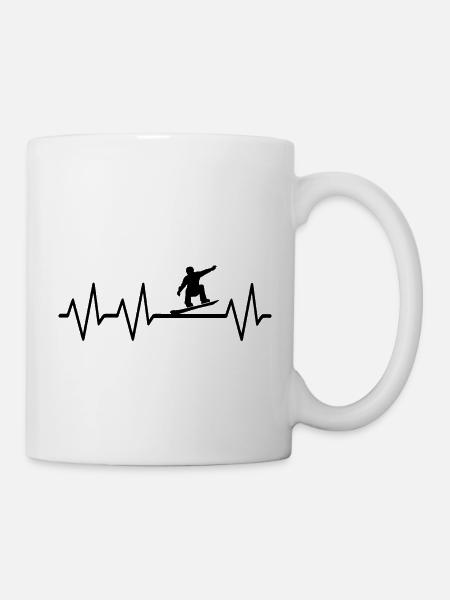 Snowboard Snowboarder - Mug - white