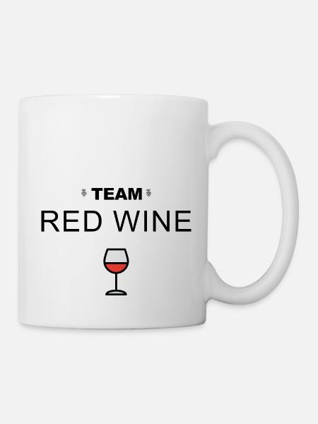 Team Rotwein - Tasse - Weiß