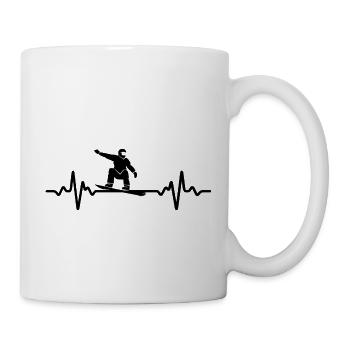 Snowboard Snowboarder - Mug - white - Right