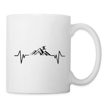 Snowboard Snowboarder - Tasse - Weiß - Rechts