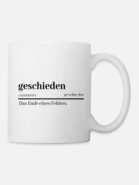 Scheidung Party Scheidungsparty geschieden - Tasse - Weiß