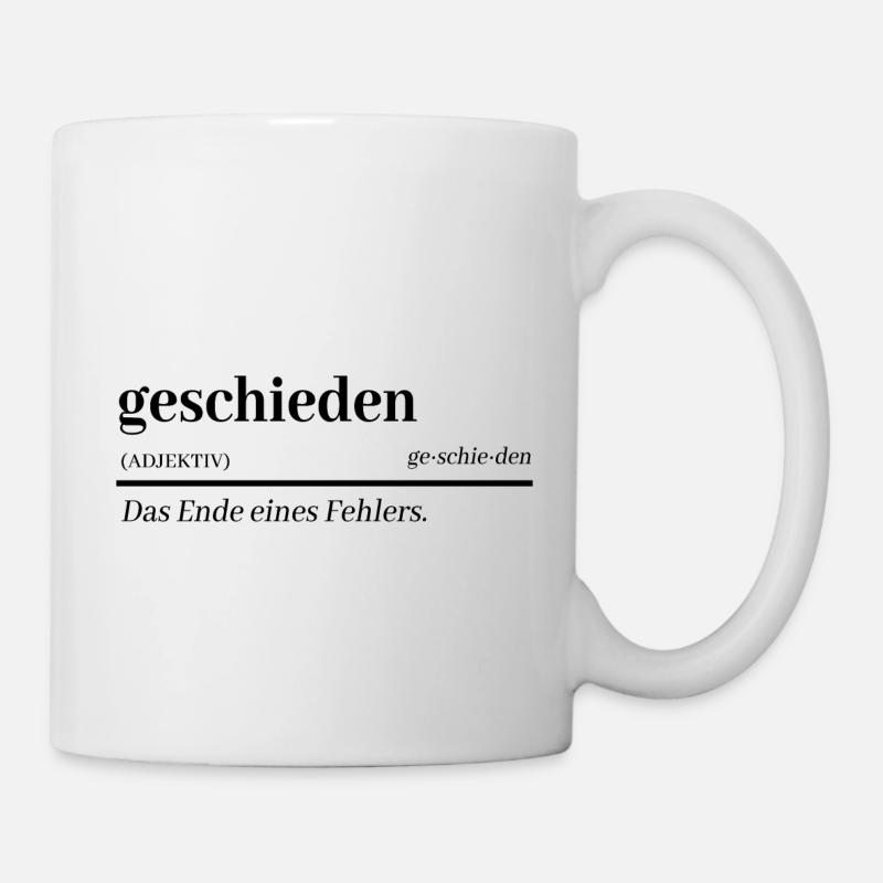 Scheidung Party Scheidungsparty geschieden - Tasse - Weiß