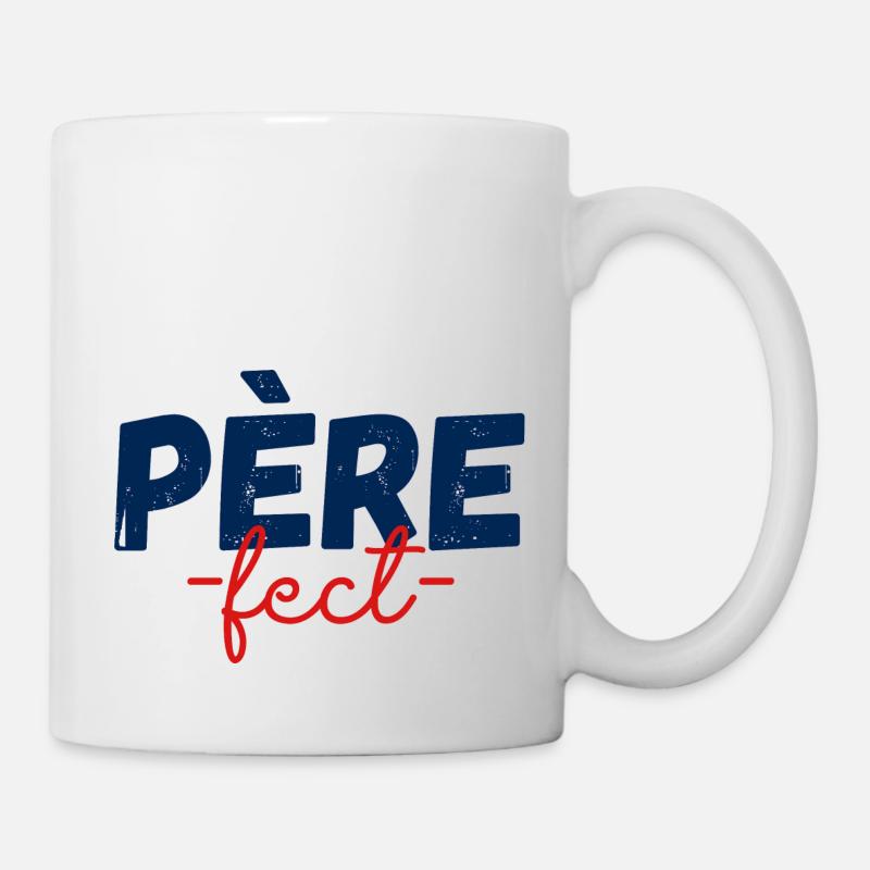 Père fect cadeau pour papa - Mug blanc - blanc