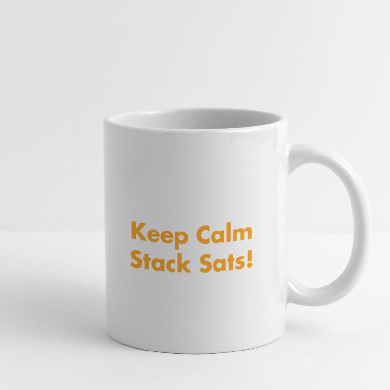 Keep Calm Stack Sats Tasse