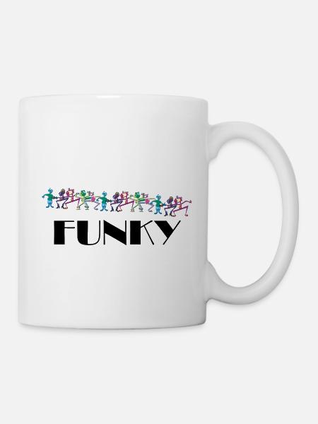 unkonventionell funky - Tasse - Weiß