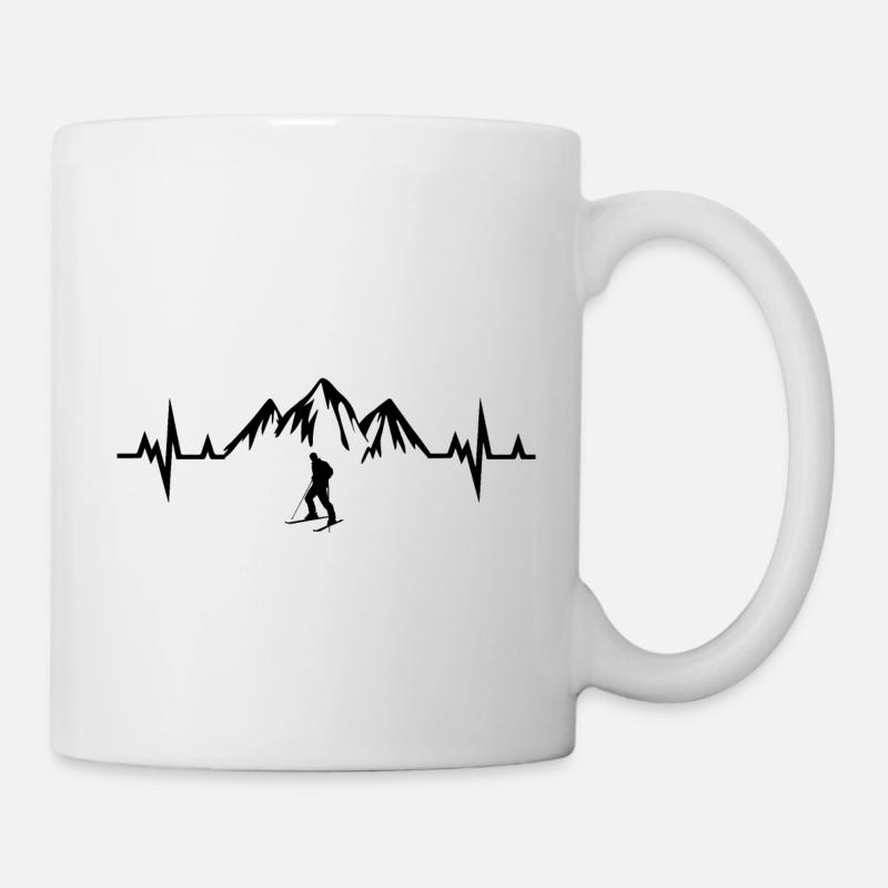Ski de fond Biathlon SkiIng - Mug blanc - blanc