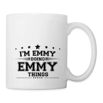 i’m Emmy doing Emmy things - Mug - white - Right