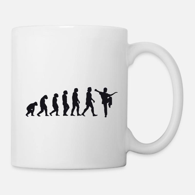 Evolution of Kung Fu - Tasse - Weiß