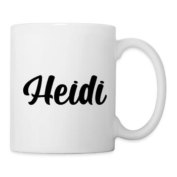 Heidi - Tasse - Weiß - Rechts