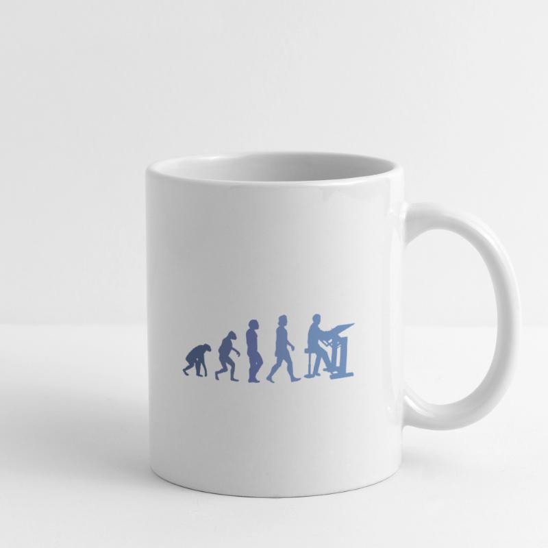Draughtsman Evolution Client Architecte Directeur de la construction Mug blanc