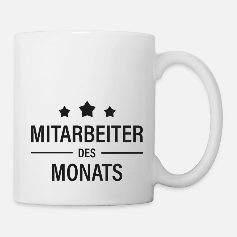 Mitarbeiter des Monats - Tasse - Weiß