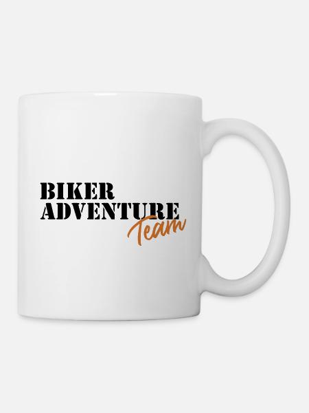 Équipe Biker Adventure - MarokkoTour2024.de - Mug blanc - blanc