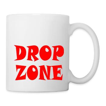 DROP ZONE - Parachutistes! - Mug blanc - blanc - Droite