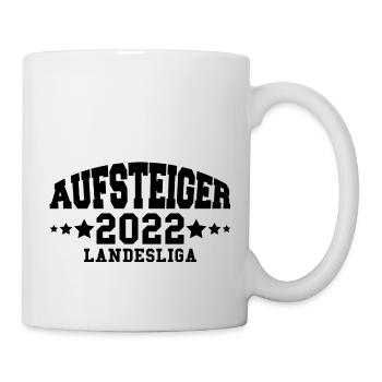 Aufsteiger 2022 Landesliga Aufstieg Fußball - Tasse - Weiß - Rechts