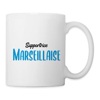 Supportrice Marseillaise - Fan sport Marseille - Mug blanc - blanc - Droite