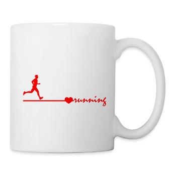 Marathon Running Run jogging - Mug blanc - blanc - Droite
