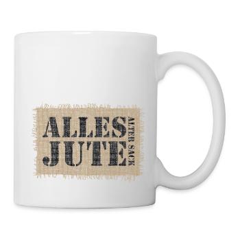 Jutesack - Tasse - Weiß - Rechts