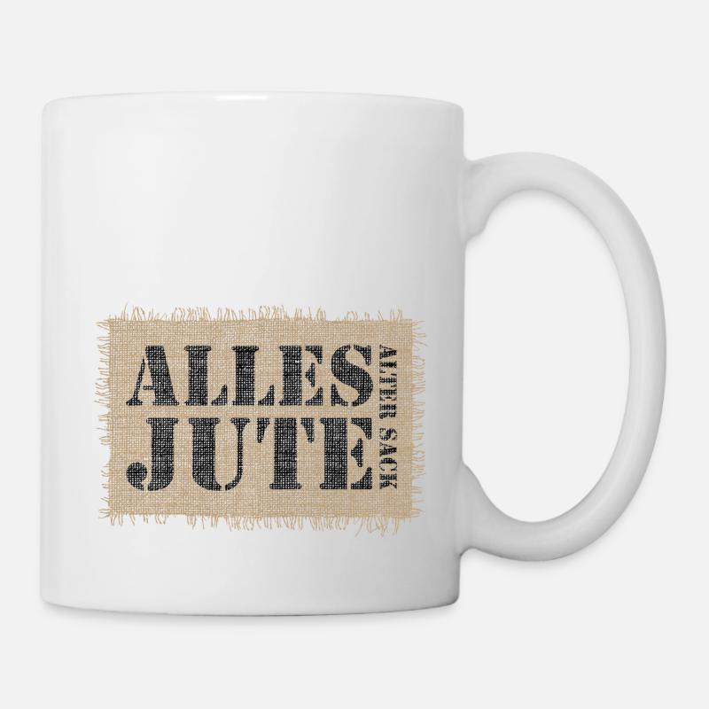 Jutesack - Tasse - Weiß