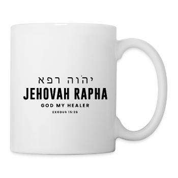 Jéhovah Rapha Dieu mon guérisseur - Vêtements chrétiens - Mug blanc - blanc - Droite