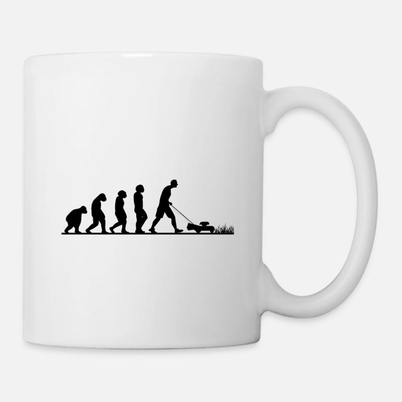 EVOLUTION RASENMÄHEN - Tasse - Weiß