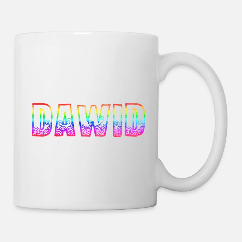 dawid rs regenbogen - Tasse - Weiß