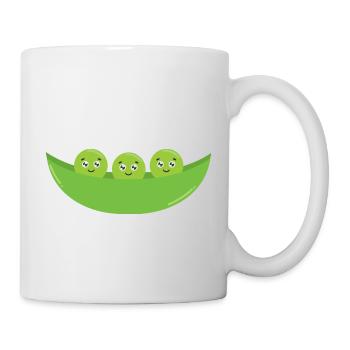 Französische Erbsen - Tasse - Weiß - Rechts