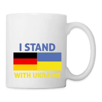 ich stehe zur ukraine -drapeau deutschland - Tasse - Weiß - Rechts