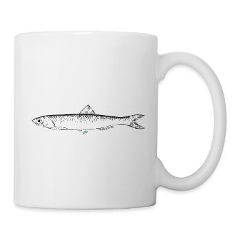 Sardelle - Tasse - Weiß - Rechts