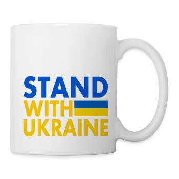 stand with ukraine - Mug - white - Right