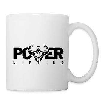 power lifting - Tasse - Weiß - Rechts