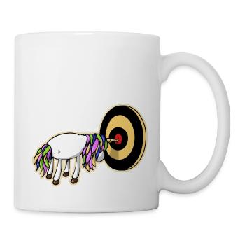 Licorne fléchette - Mug blanc - blanc - Droite