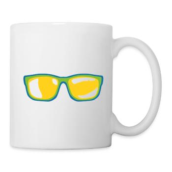 lunette de soleil - Mug blanc - blanc - Droite