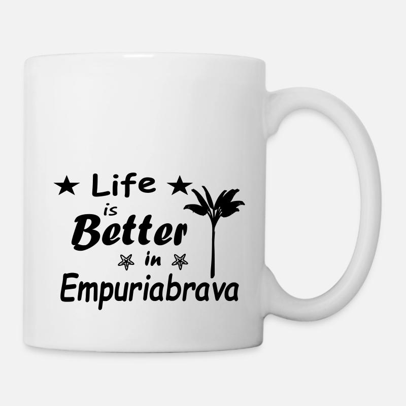 La vie est meilleure à Empuriabrava - Mug blanc - blanc