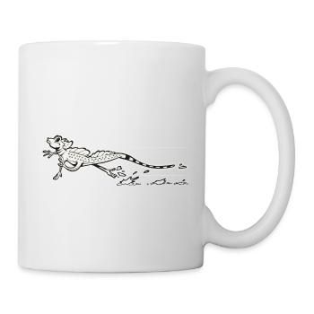 Lézard Jésus-Christ rétro - Mug blanc - blanc - Droite