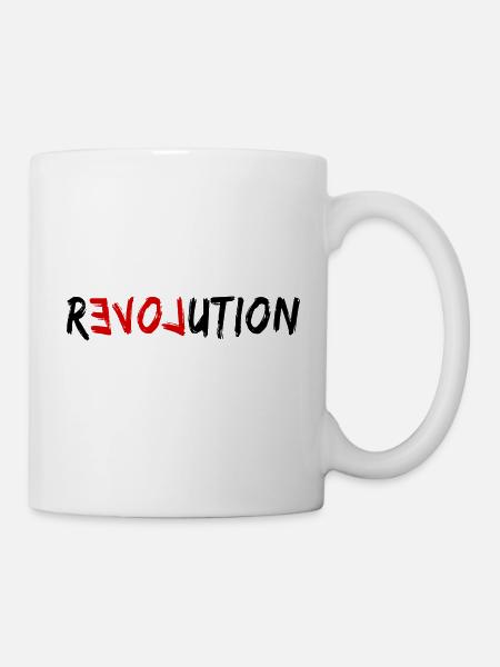 Love Revolution - Tasse - Weiß