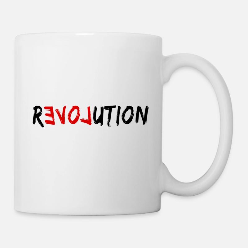 Love Revolution - Tasse - Weiß